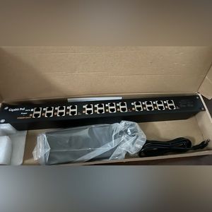 PoE Texas PoE Injector 12 Port Gigabit Passive Midspan Injector with 24V 120Watt